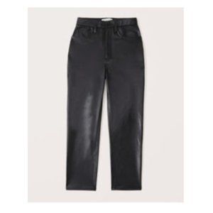 Faux leather Abercrombie curve love ankle pants